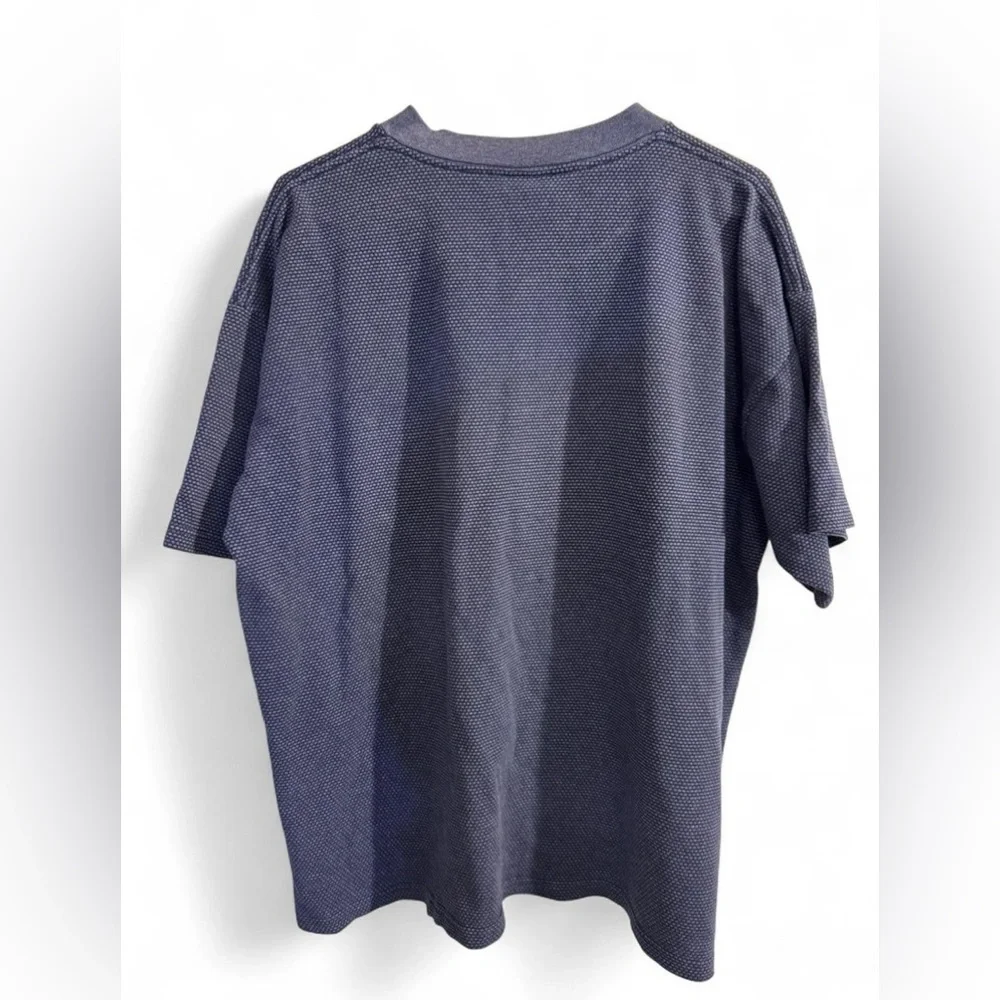 Rare Vintage 1996 Camel Blue Textured Pocket Tee Made USA XL Cotton Blend